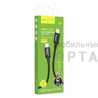 Кабель Type-C to Lightning HOCO X89 Wind, 1.0м, 3.0A, PD20Вт, ткань, цвет: чёрный (1/1000)