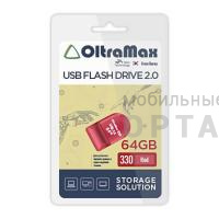 Флешка USB 64 Гб OltraMax  330  красный Флешка USB 64 Гб OltraMax  330  красный