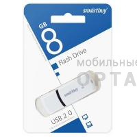 Флешка USB 8 Гб  Smartbuy  Paean  белый