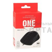 Мышь Smartbuy ONE 352, черная, проводная (1/100) Мышь Smartbuy ONE 352, черная, проводная (1/100)