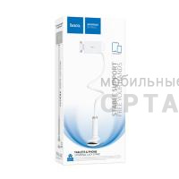 Держатель настольный HOCO HD10 Bamboo, пластик, для смартфона, гибкий, цвет: белый (1/30)
