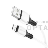 Кабель Usb to Micro BOROFONE BX84 Rise, 1.0м, 2.4A, цвет: белый (1/360)