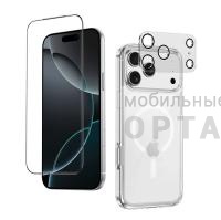 Чехол KEEPHONE COMBO SET ЧЕХОЛ+СТЕКЛО+ЛИНЗА CLEAR для iPhone 17 Air CLEAR