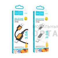 Кабель USB to Type-C HOCO X108 Benefit, 1m, 3A,  черный