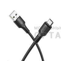Кабель Usb to Micro BOROFONE BX116 Certain, 1.0м, 2.4A, ткань, цвет: черный (1/360)