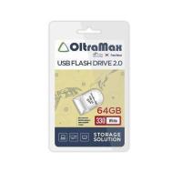Флешка USB 64 Гб OltraMax 330, USB2.0, белый
