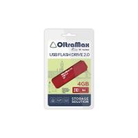 Флешка USB 4 Гб OltraMax 310, USB2.0, красный